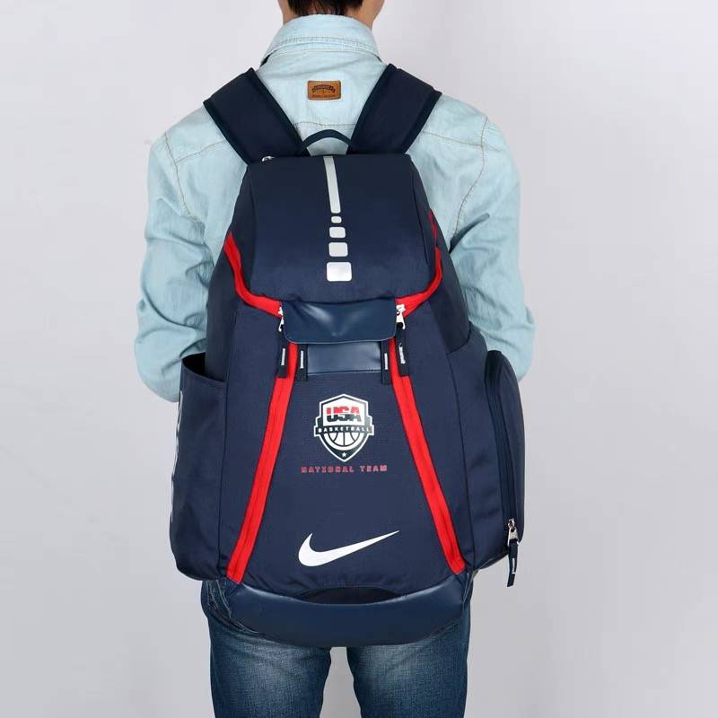 Nike Nike Plapium Senior High School Student School Bag Men's Women's Basketball Pack Travel Sports USA Cushion Backpack