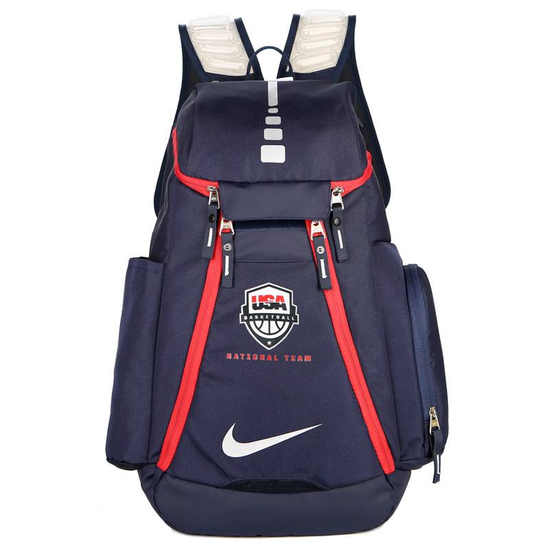 Nike Nike Plapium Senior High School Student School Bag Men's Women's Basketball Pack Travel Sports USA Cushion Backpack