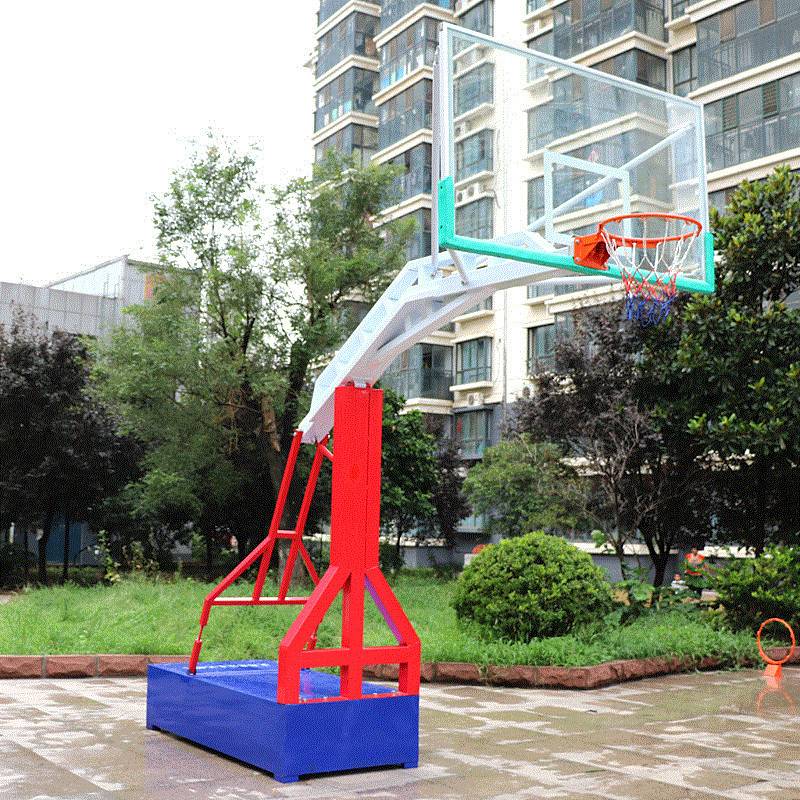 Outdoor adult mobile lifting basketball outdoor home landing professional competition basketball framework hanging major