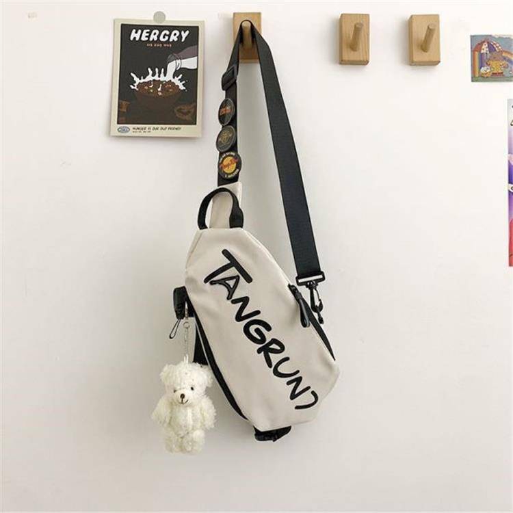 White + three random badges + Bear