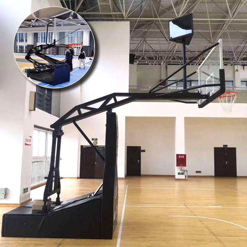 Classic manual hydraulic standard basketball rack