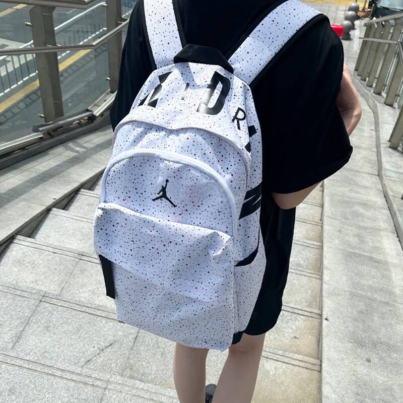 Nike Backpack Men's Student School Bags Backpack Jordan Basketball Training Sports Bags Fitness Storage Leisure Bag