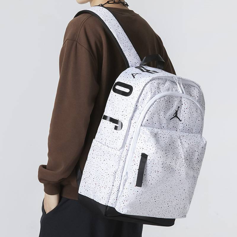 Nike Backpack Men's Student School Bags Backpack Jordan Basketball Training Sports Bags Fitness Storage Leisure Bag
