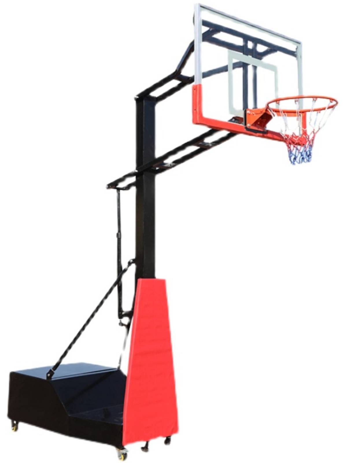 Adjustable standard basketball racks can move outdoor home rooms to lift the basketball rack young children's ball frame