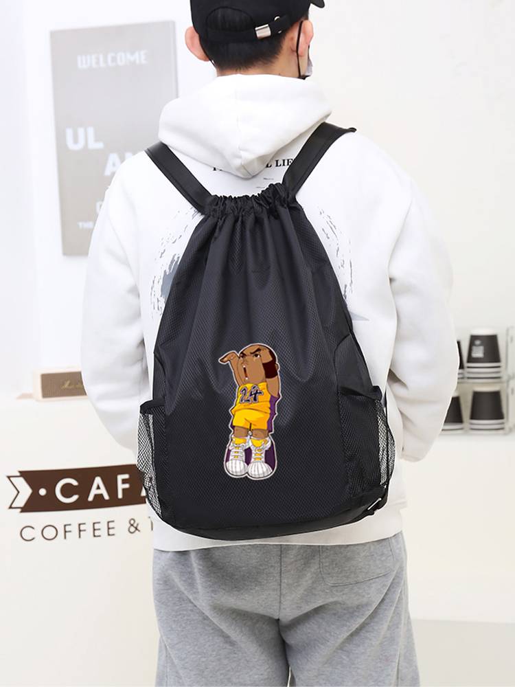 Customized basketball bag basketball bag training backpack football bag large -capacity drawing rope -to -shoulder sports fitness bag light