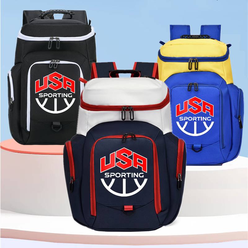 Back basketball bag basketball bag training backpack children's student schoolbag football storage training camp sports equipment bag