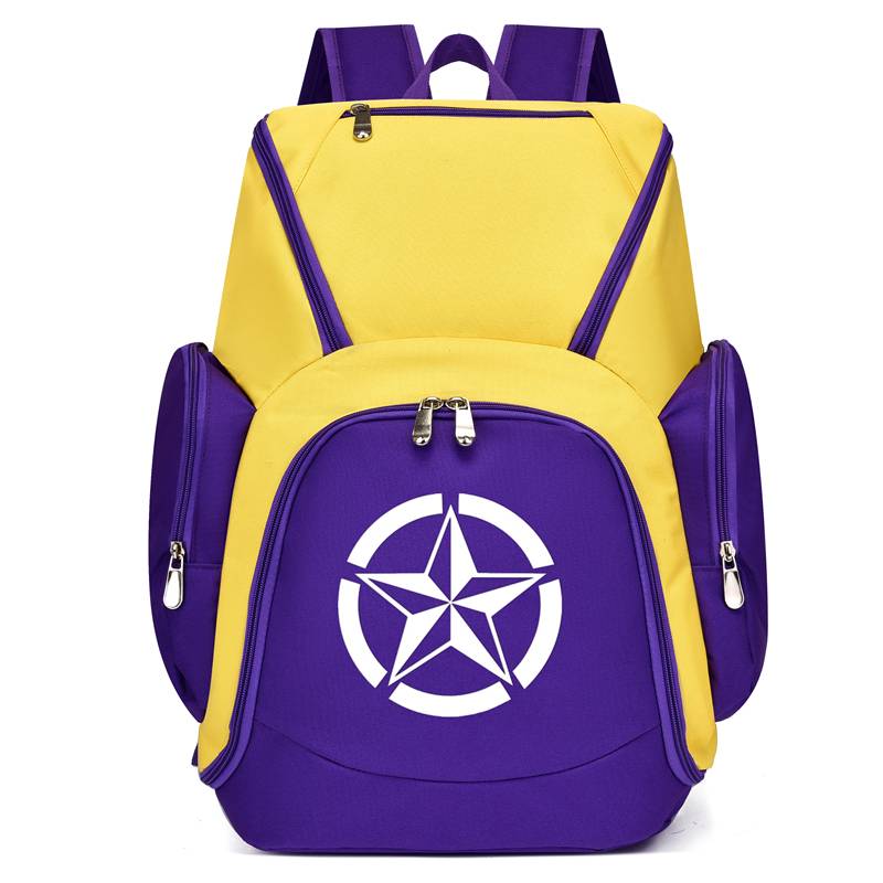 Five-point star large, purple yellow