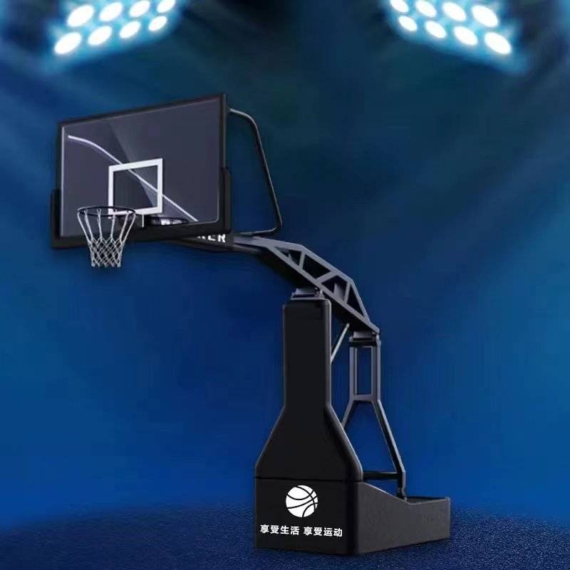 Folding and falling standards of hydraulic competitions, professional electric hydraulic basketball rack competition training buckle racks