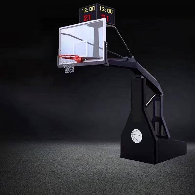 Folding and falling standards of hydraulic competitions, professional electric hydraulic basketball rack competition training buckle racks