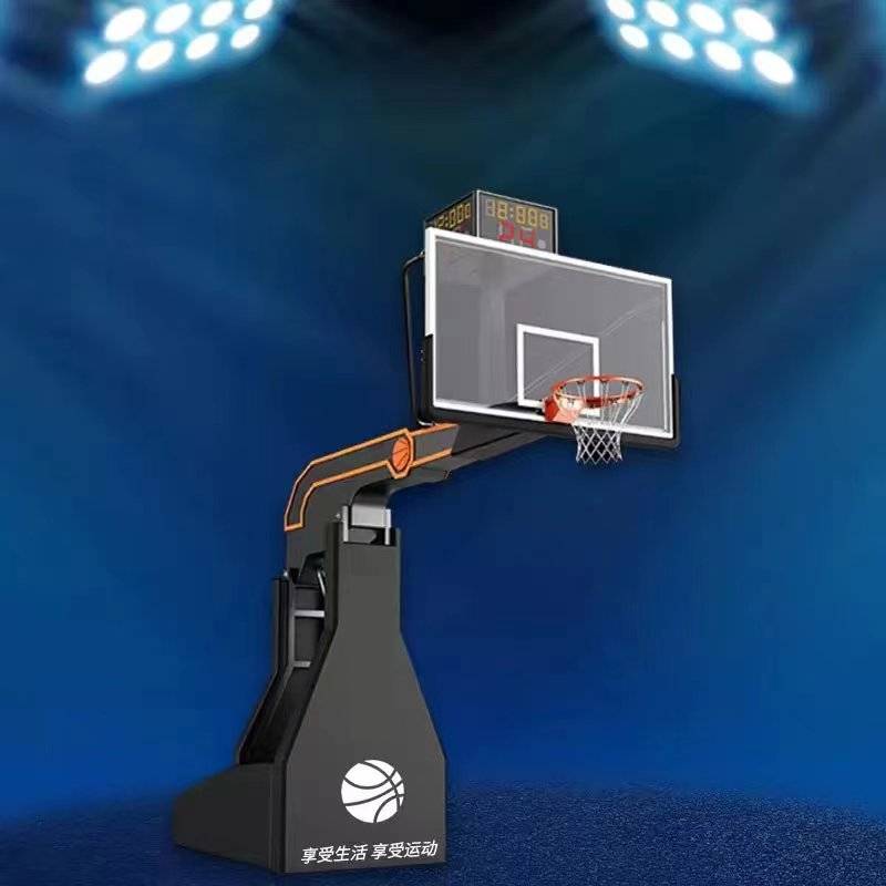Luxury manual hydraulic basketball rack