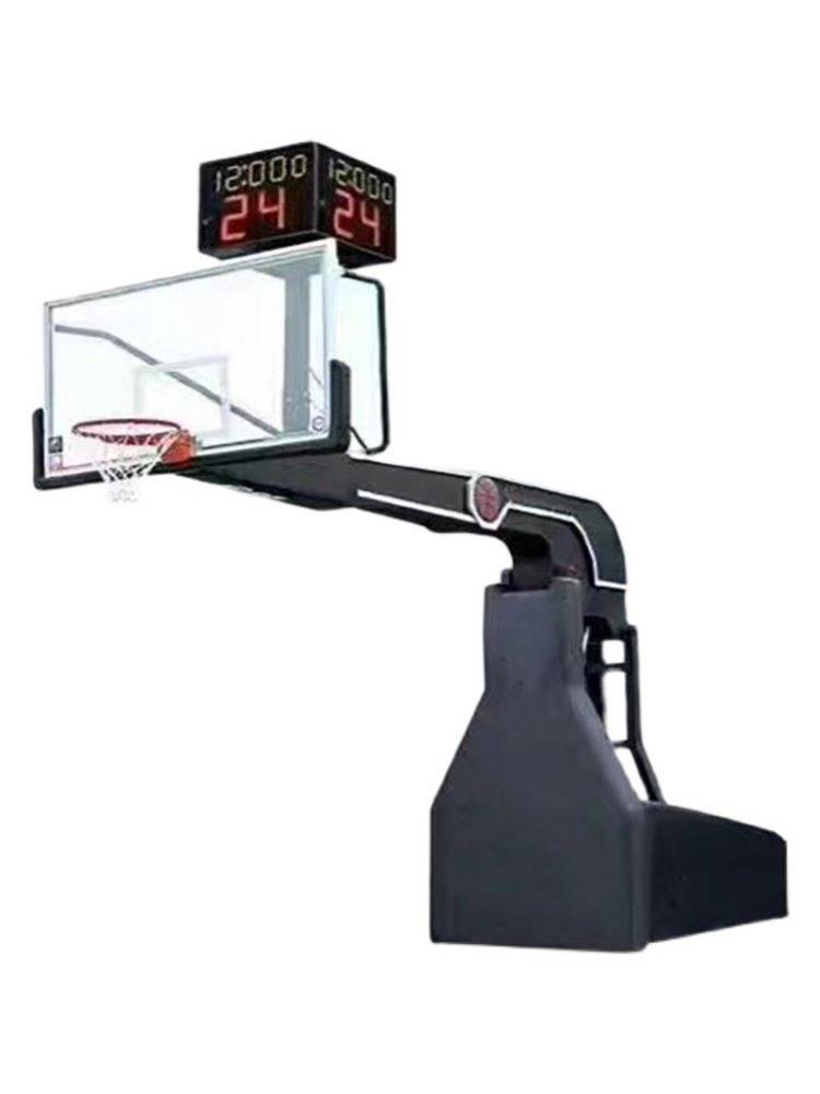 Indoor outdoor professional manual electric hydraulic basketball rack mobile lifting ball rack adult imitation hydraulic standard balls