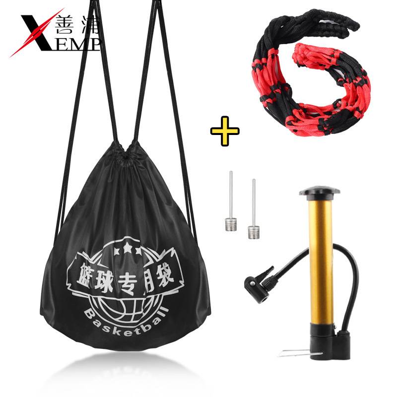 Basketball bag storage bag large -capacity back bag beam pocket Students lightweight football bag sports shoes outdoor drawstring