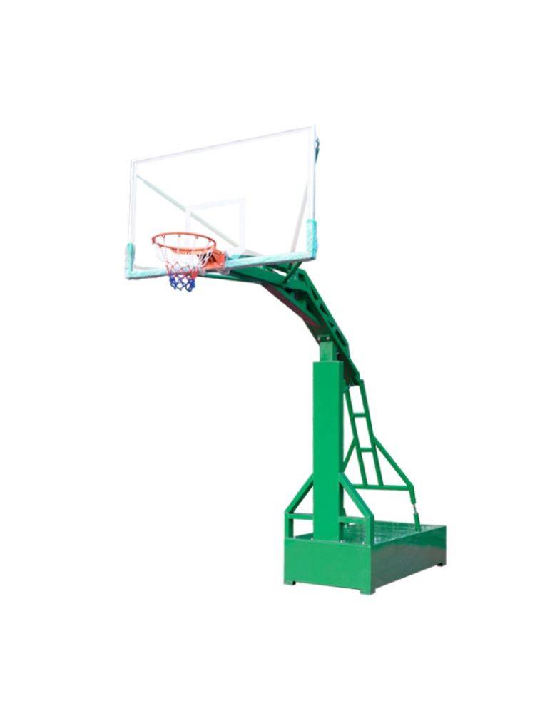 Outdoor adult home lift adult basketball rack national standard basketball racks move fixed outdoor blue ball frame