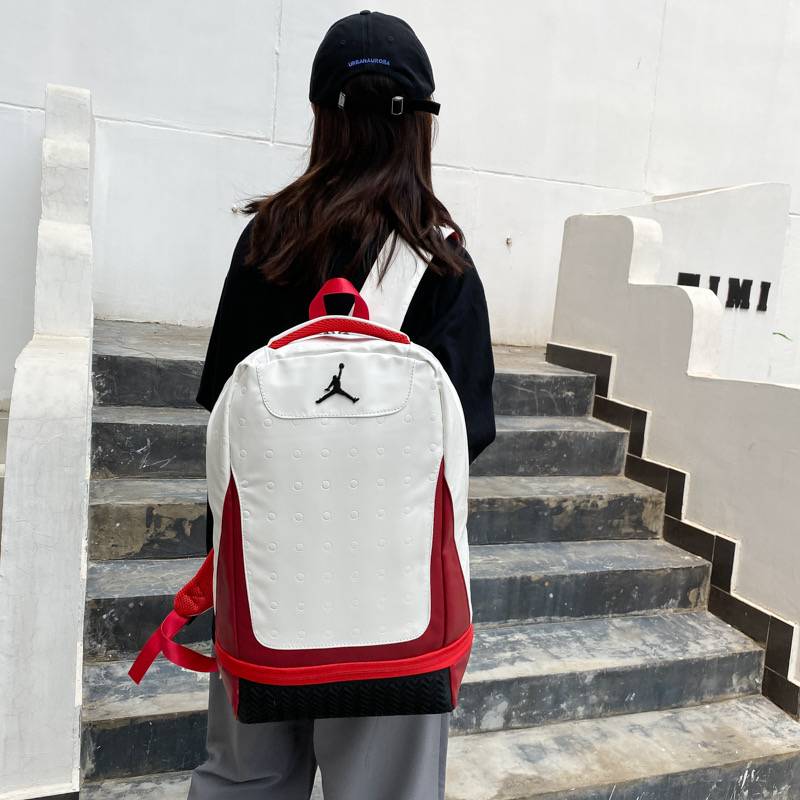 Nike Nike AJ Panda Sports Basketball Bag Student School Bags American -style Backpack Large Capacity Leisure Fitness Bag