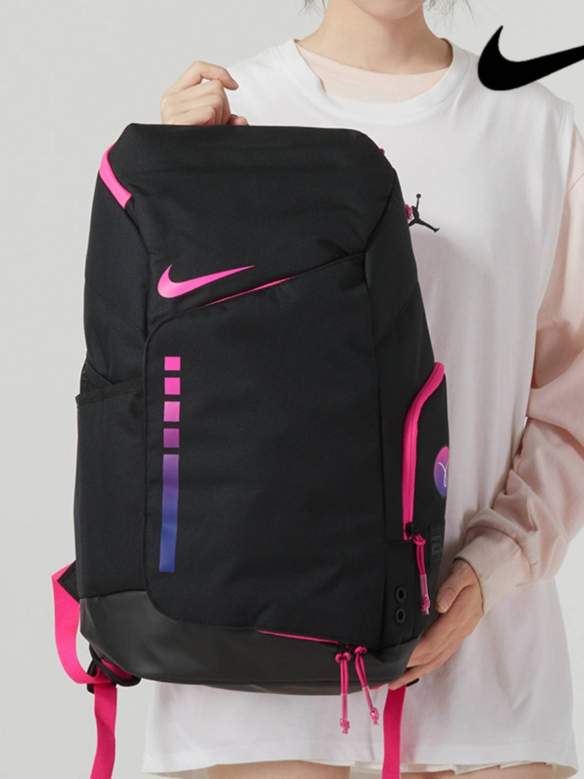 Nike Nike air cushion backpack basketball bag training sports bag men's and women's backpack large capacity casual bag DX9786