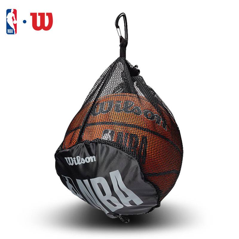Wilson Wilson NBA basketball bag Portable sneakers football volleyball backpack backpack ball storage bag net pocket