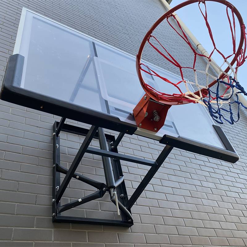 Basketball frame hanging wall -type outdoor standard buckle basketball box Children's indoor shooting rebounds can rise outdoor basket