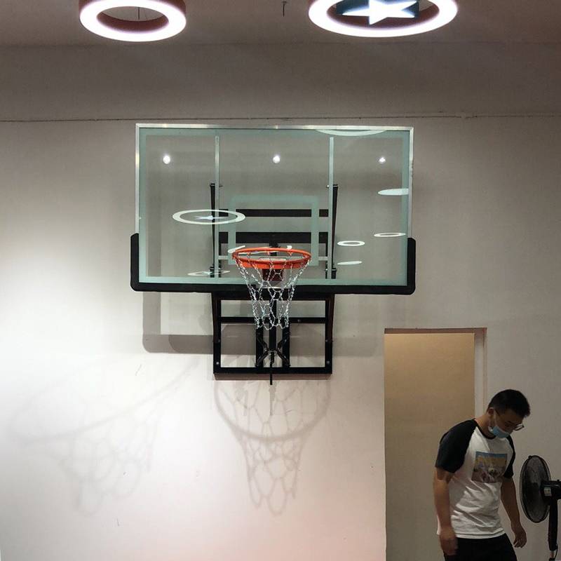 Basketball frame hanging wall -type outdoor standard buckle basketball box Children's indoor shooting rebounds can rise outdoor basket