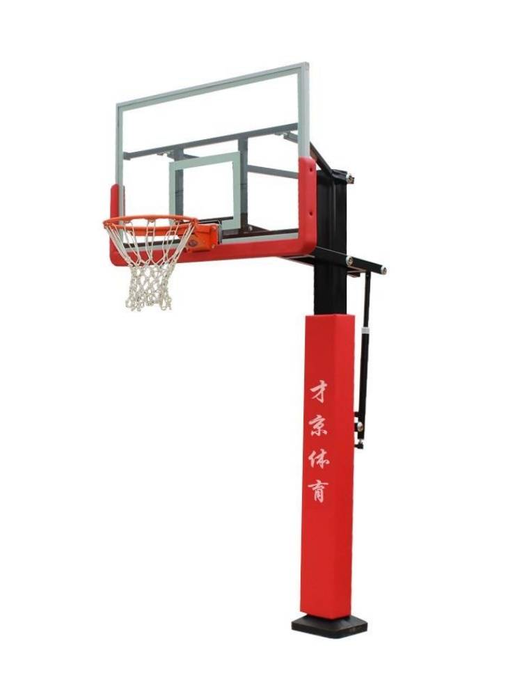 Buried wall basketball racks indoor outdoor adult standard -standard buried basketball rack household buckle dunk can be lifted and surrendered