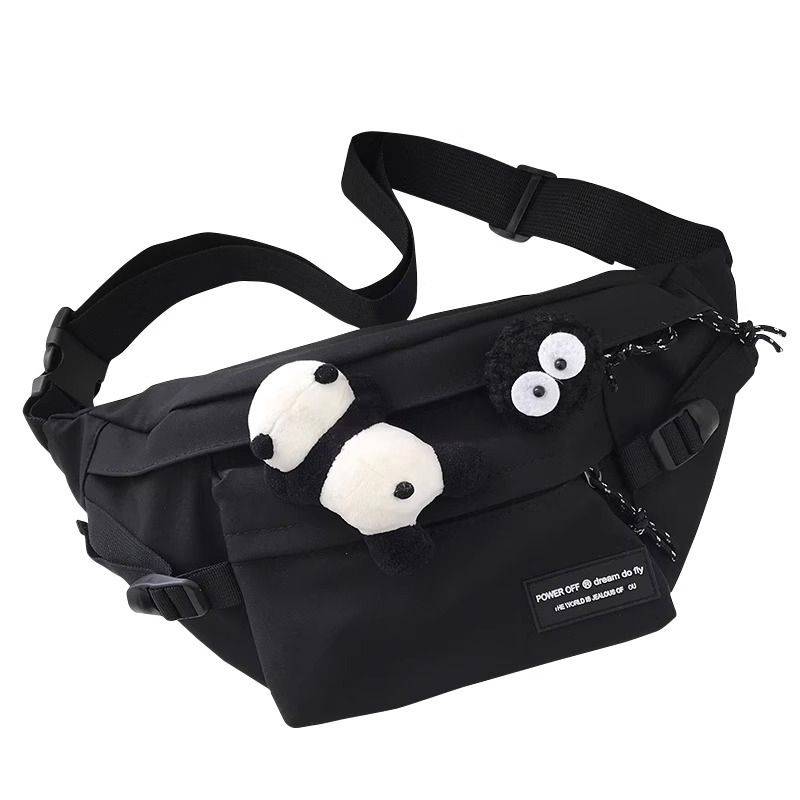 Cross -body chest bag men and women 2024INS tide brand leisure Japanese workstor street skateboard riding wild waist bag shoulders