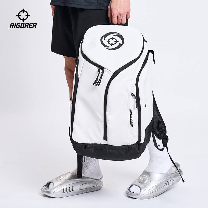 Persistent basketball backpack night fluorescent logo decompression partition large -capacity multi -functional training sports fitness bag