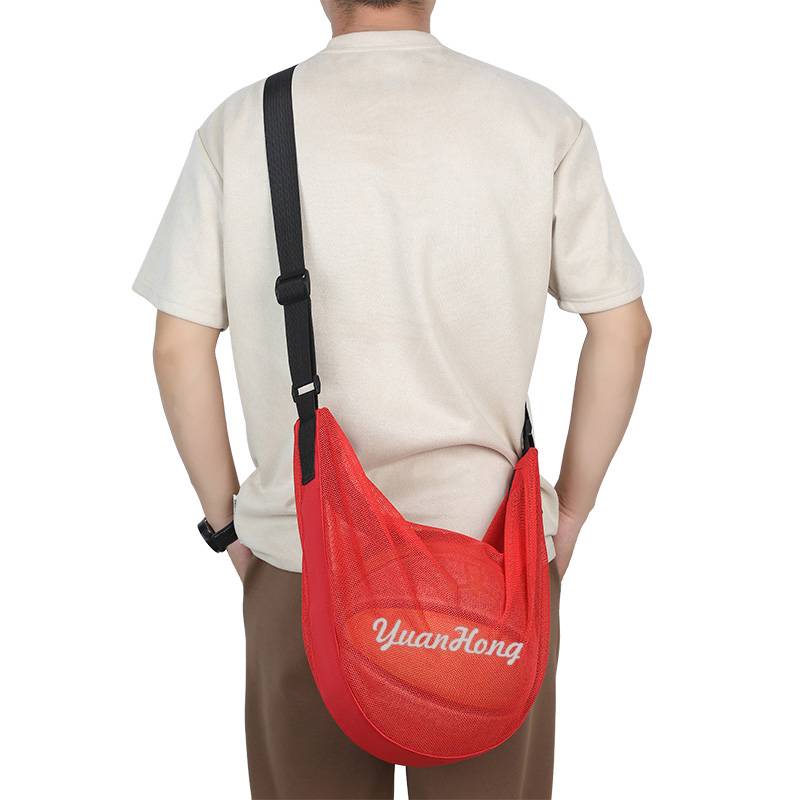 Large -capacity basketball bag shoulder mesengers training backpack basketball bag net bag students children's volleyball football bag