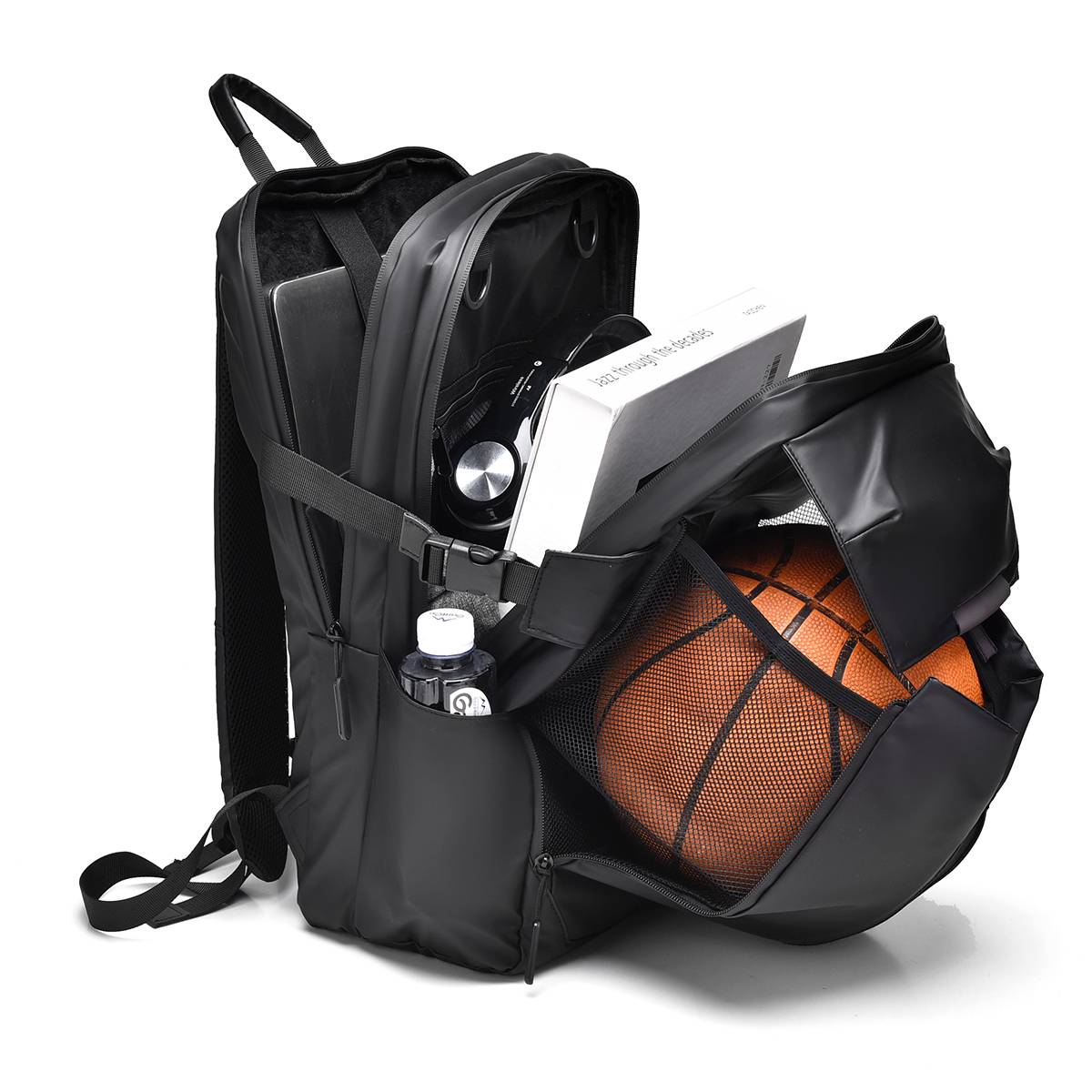 Basketball bag training backpack multi -functional high -level high -level tourist locomotive riding helmet computer computer backpack