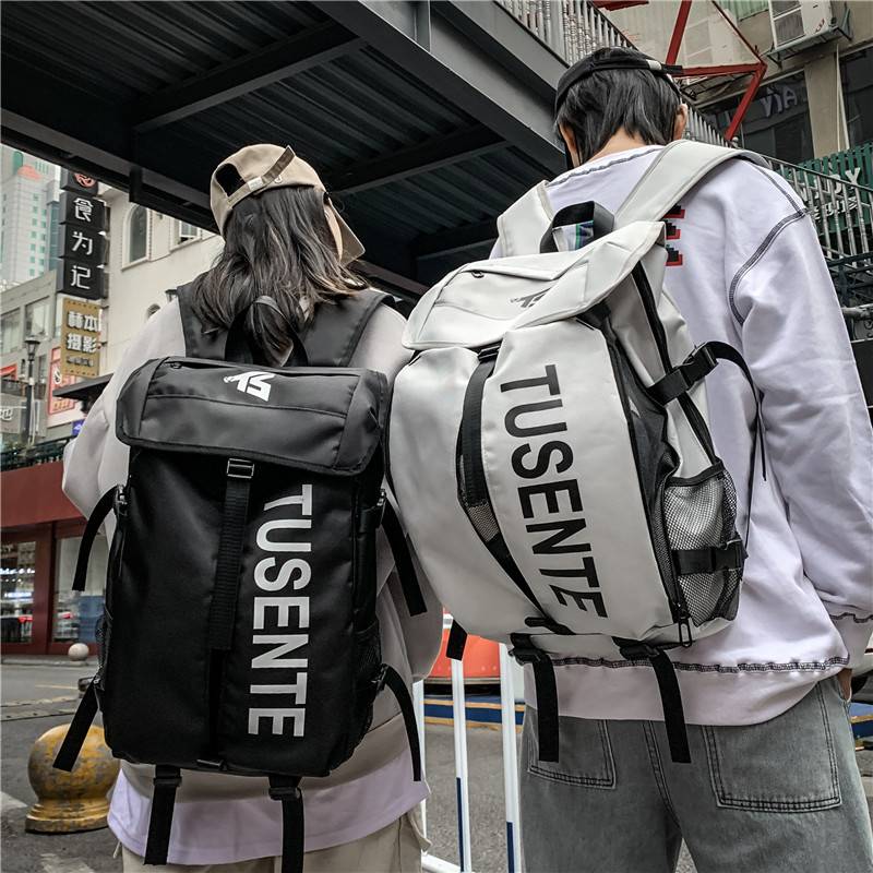 Men's backpack Large -capacity tide brand casual sports backpack basketball bag street trend college schoolbags