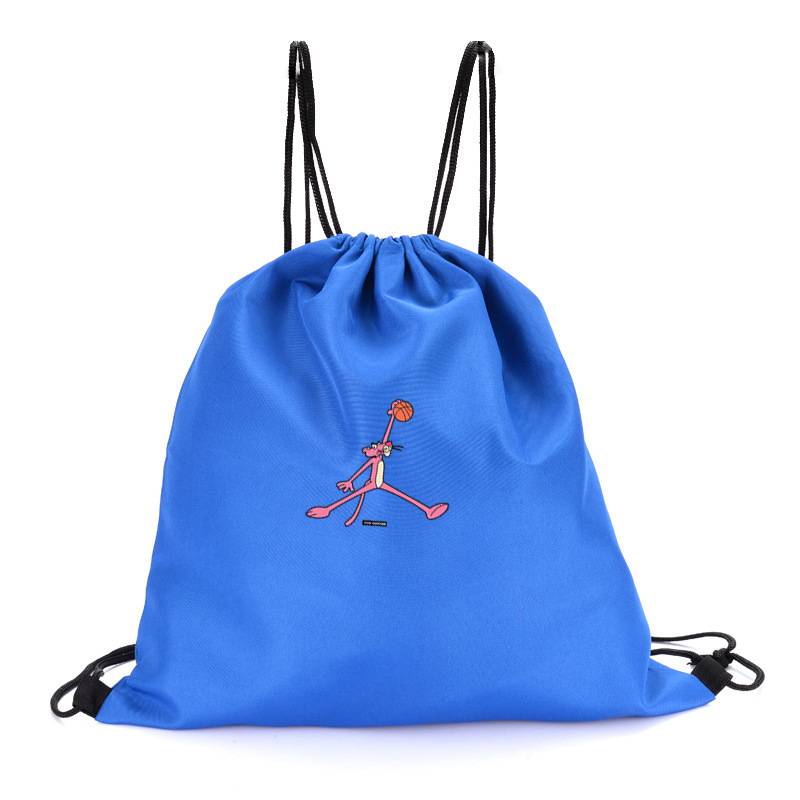 Blue pocket -- Pink Panther with 1 basketball + 1 bottle of water