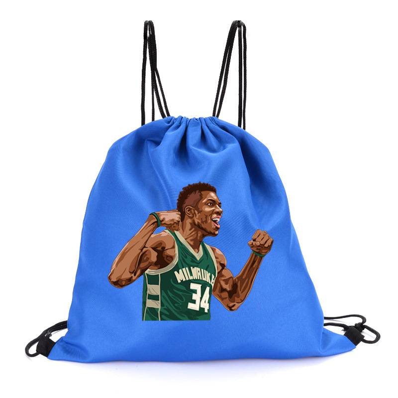 Blue pocket - Alphabet character with 1 basketball + 1 bottle of water