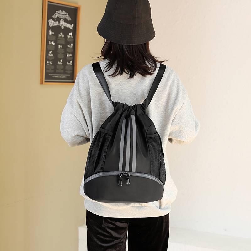 Customized basketball bag basketball bag training backpack football packaging bag sports bundle pocket drawing rope shoulder bag men and women