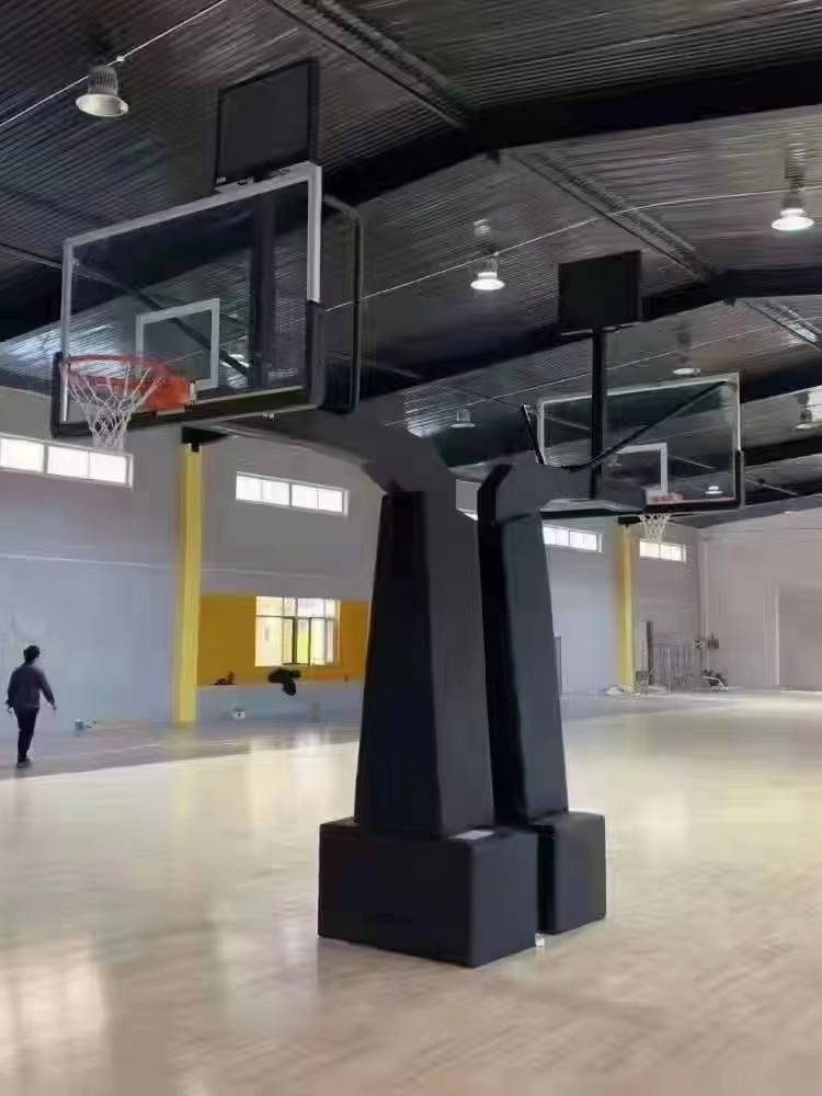 Fixed American -style buried square tube basketball rack young children indoor outdoor adult basketball rack support dunk