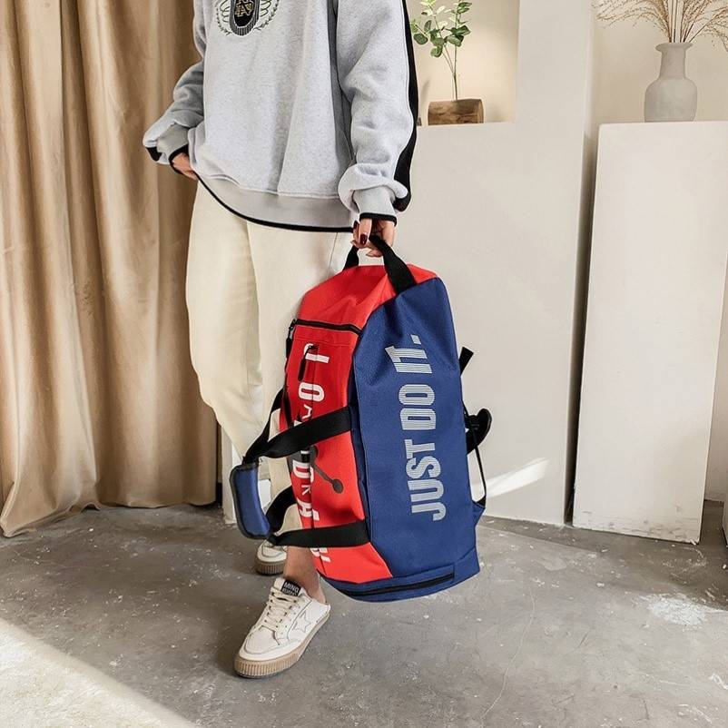 Popular men's and women's large -capacity travel bag backpack dry wet separation separation outdoor sports fitness bag basketball bag yoga bag