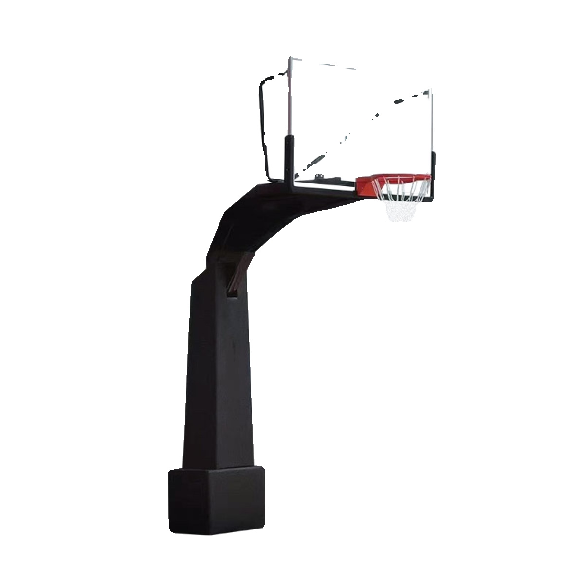 Outdoor burial basketball rack adult standard outdoor fixed square pipe basketball rack training professional basket