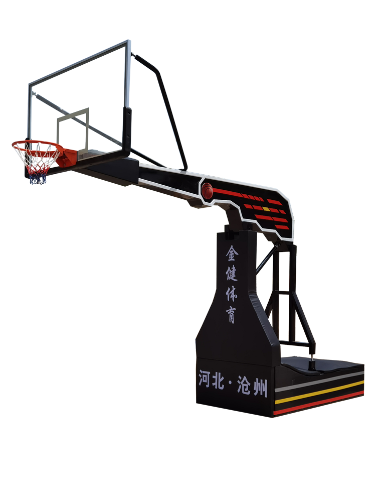 Manual hydraulic basketball rack campus playground electric intelligent walking basketball rack hydraulic lifting competition basketball rack