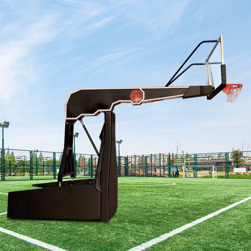 Pistol manual hydraulic basketball rack
