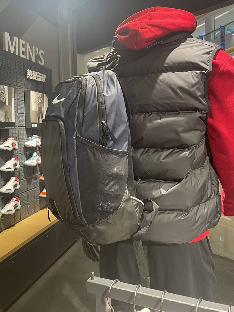 Nike large-capacity air cushion backpack backpack junior high school student sports travel casual computer bag BZ9803-410