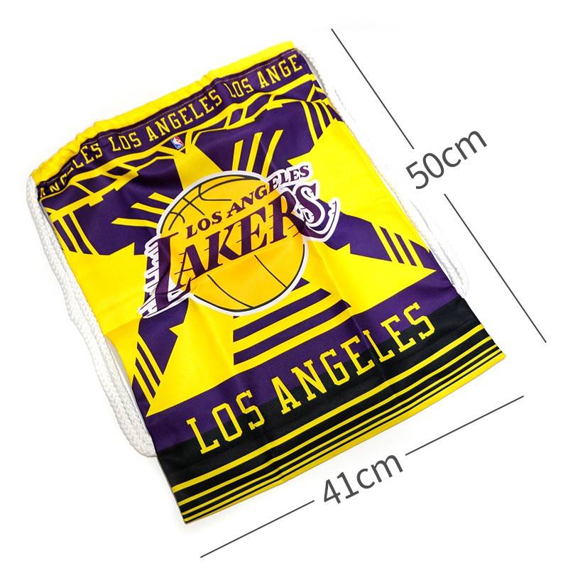 NBA Basket Barbarie Bag Lakes Warriors Bucks Nets Large -capacity Pumping Strike Football Storage Bag