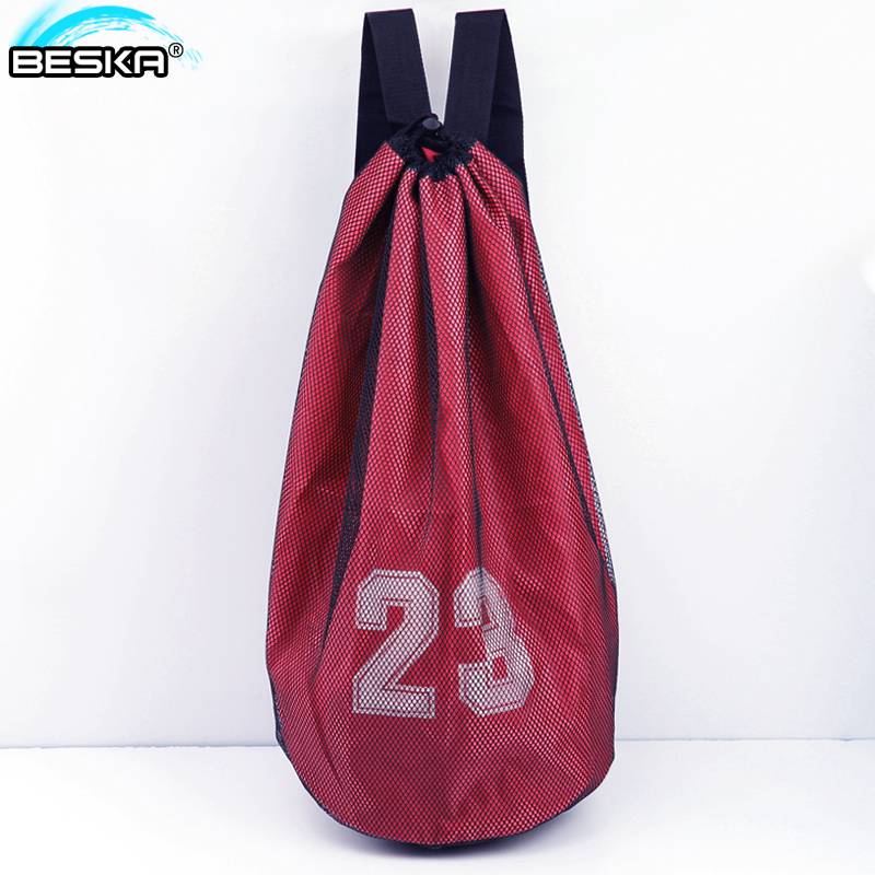 Basketball bag bare storage bag beam mouth fitness drawing backpack training sports equipment football network pocket basketball bag