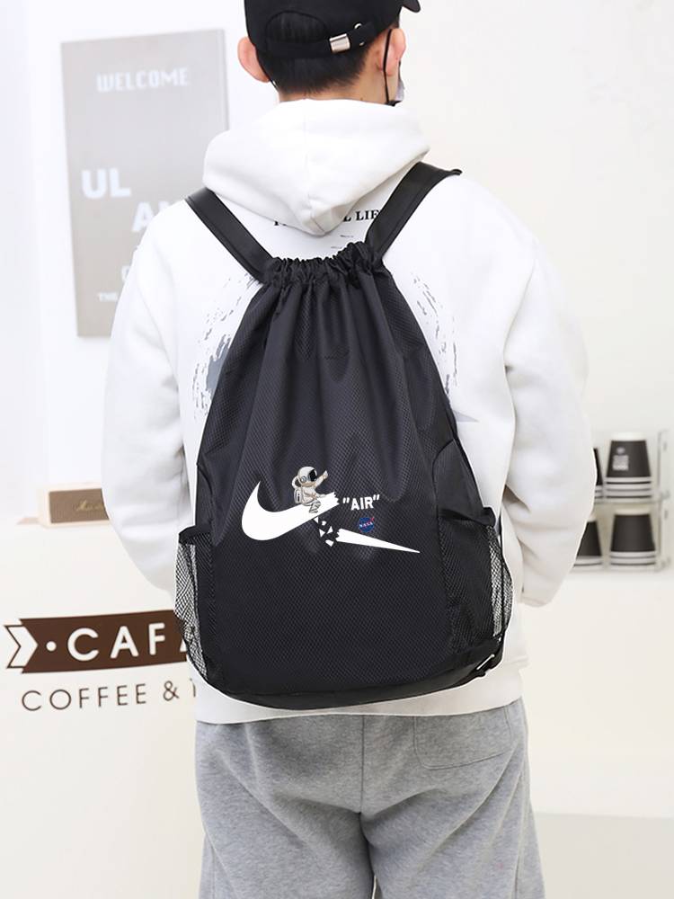 Customized basketball bag basketball bag training backpack football packaging bag sports drawing stretch pumping backpack large -capacity shoe bag