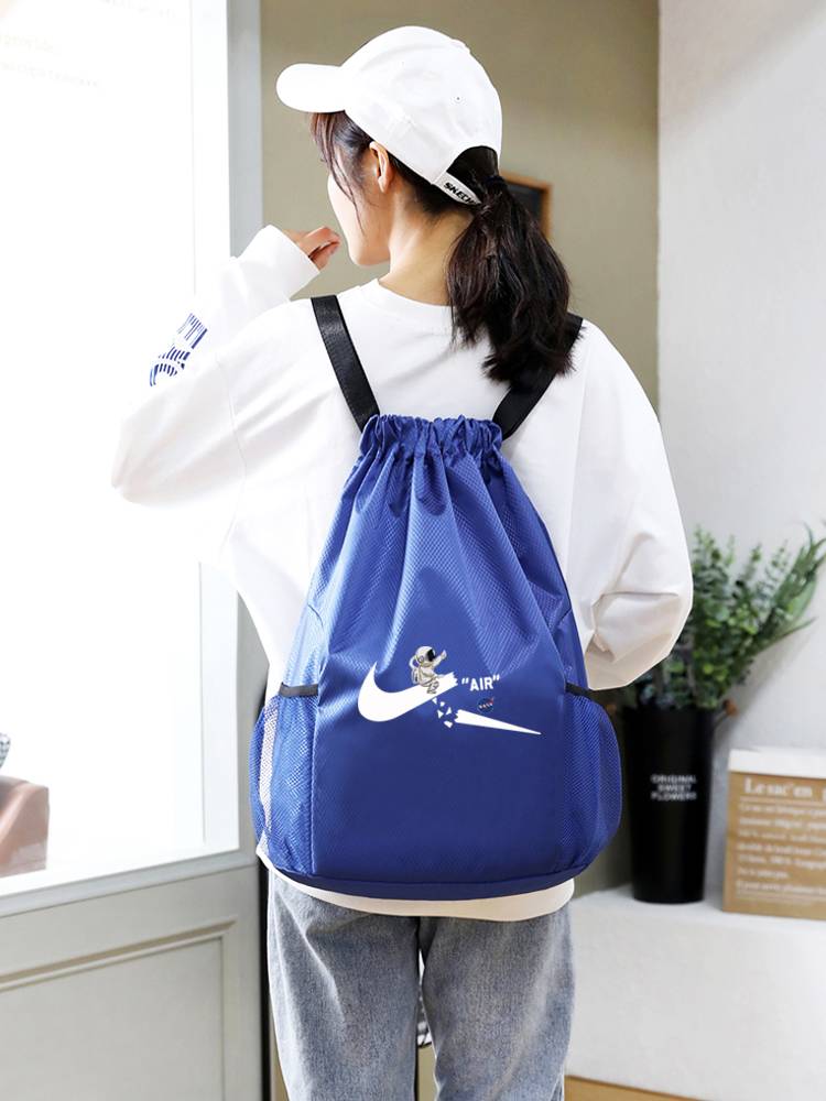 Customized basketball bag basketball bag training backpack football packaging bag sports drawing stretch pumping backpack large -capacity shoe bag