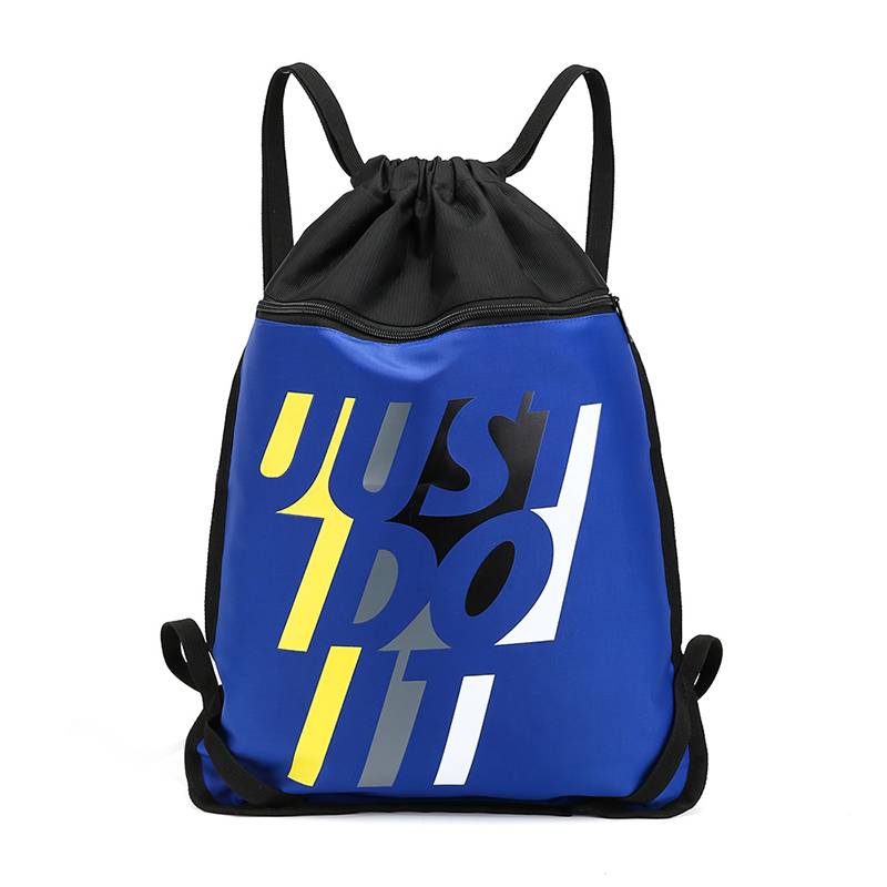 Custom bundle pocket drawstring backpack backpack basketball bag sports simple folding fitness storage football bag swimming bag