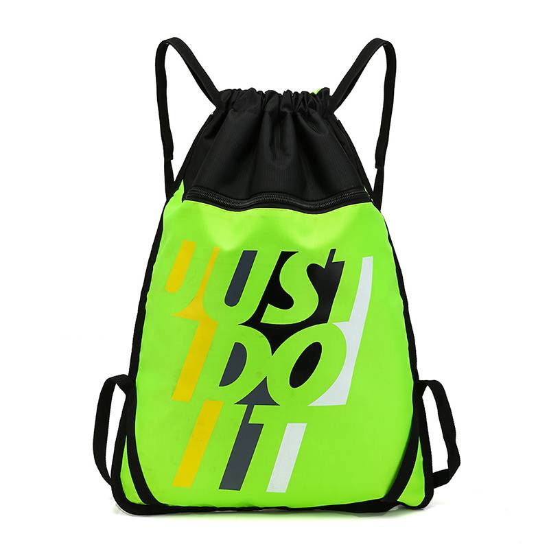 Custom bundle pocket drawstring backpack backpack basketball bag sports simple folding fitness storage football bag swimming bag