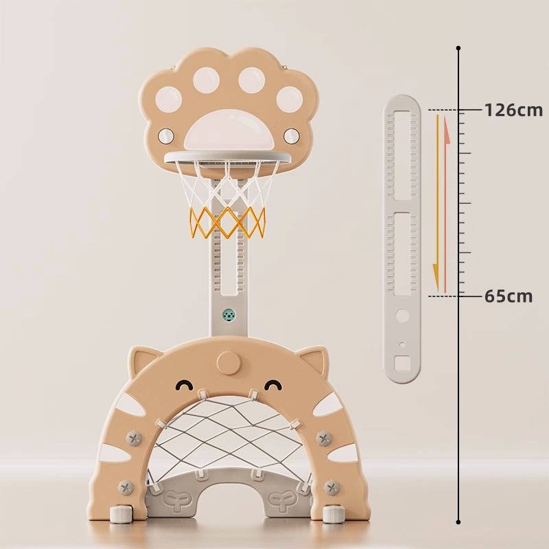 Children's basketball rack indoor shooting hanging baby basketball box can fold the baby's home ball toy boy