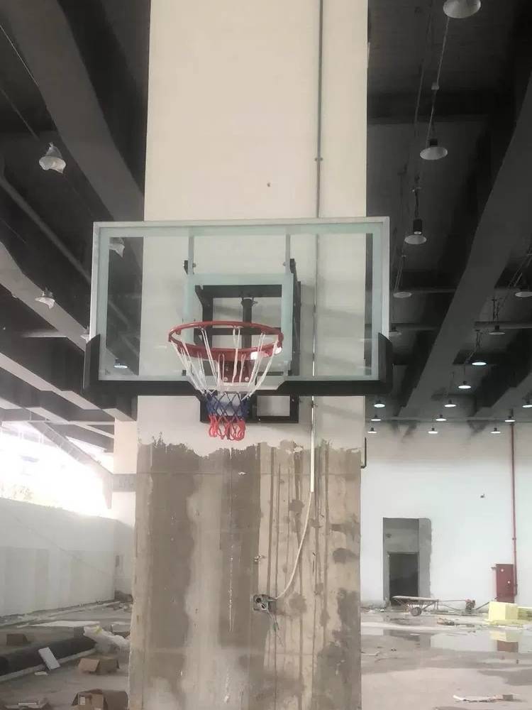 Wall -hung -lifting mobile basketball rack Hanging wall outdoor home children's basketball rack youth training basketball rack