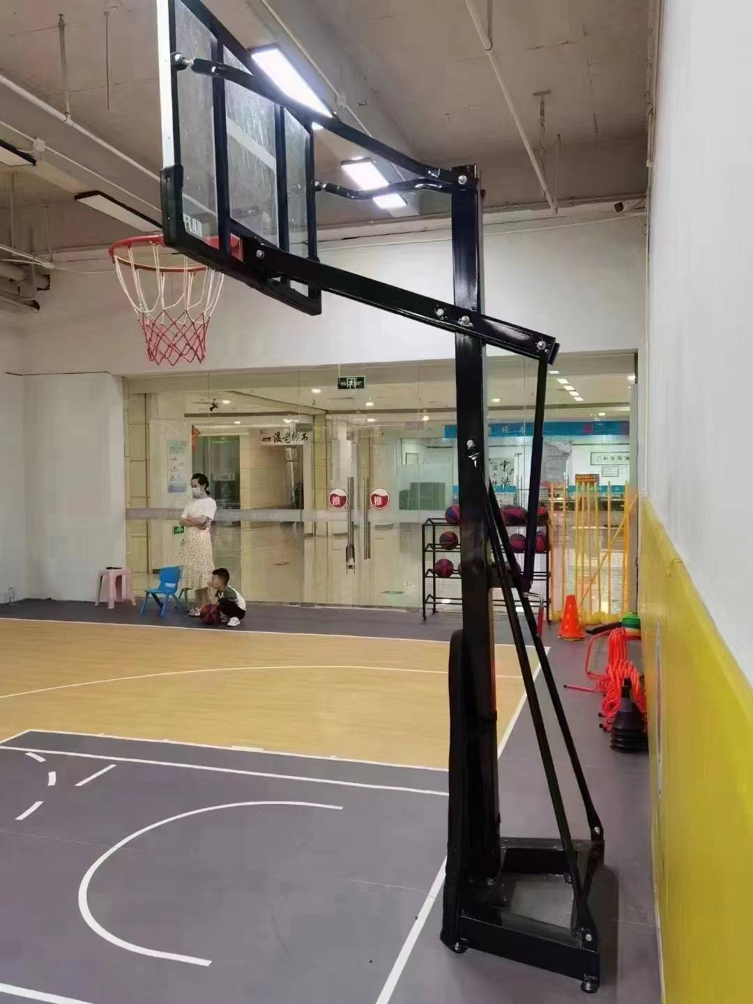 Fixed framework basketball rack