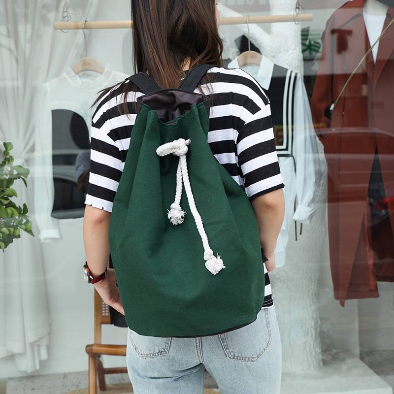 Beam Pocket Pumping Backpack Canvas Large Capacity Women 2021 New Travel Backpack Lightweight Fitness Basketball Bao Men