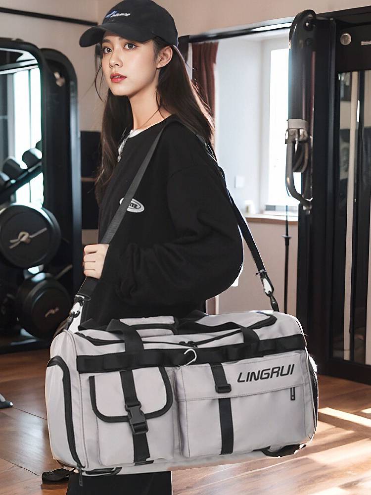 Backbone Travel Backpack Sports Fitness Bags Wet Wet separation Men, Light, Light, Light, Light Capacity Super Connected Real Portable Luggage Bag Female