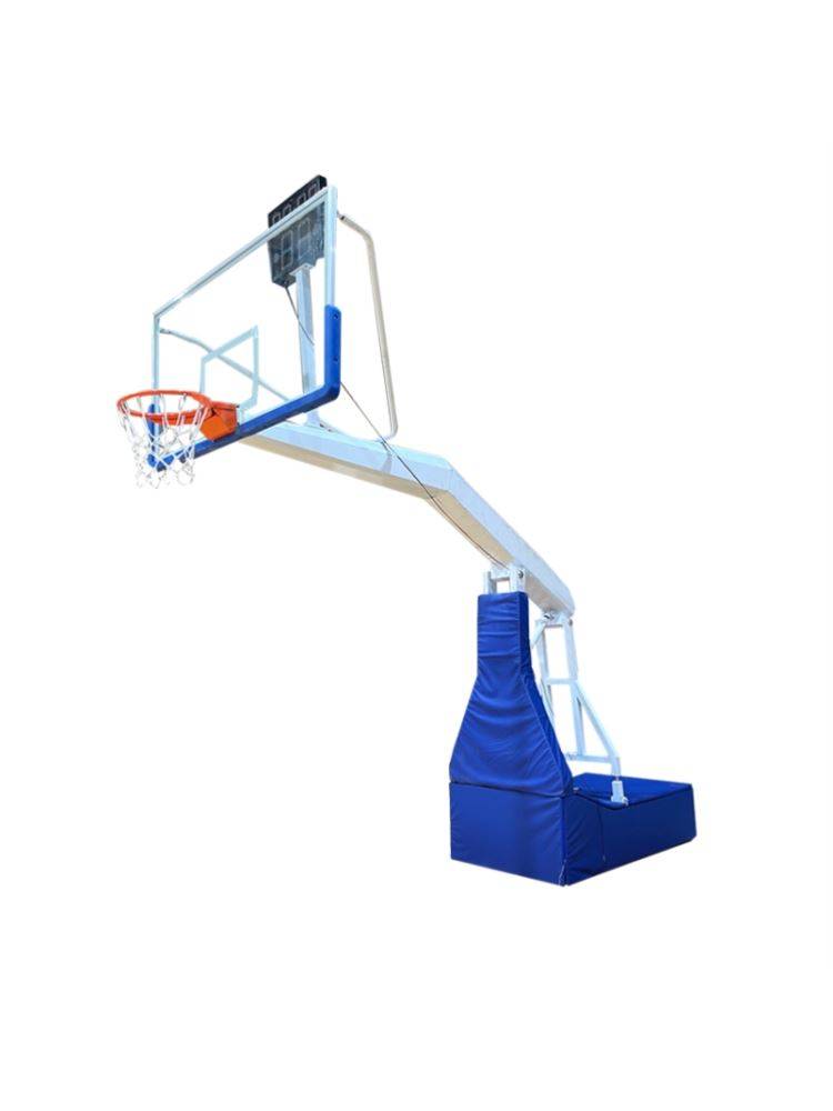 American adult standard competition training room indoor outdoor rising manual hydraulic basketball rack electric hydraulic basketball rack