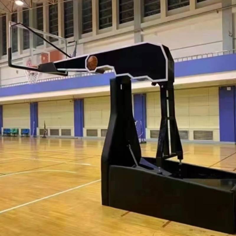 The octagonal manual hydraulic basketball rack